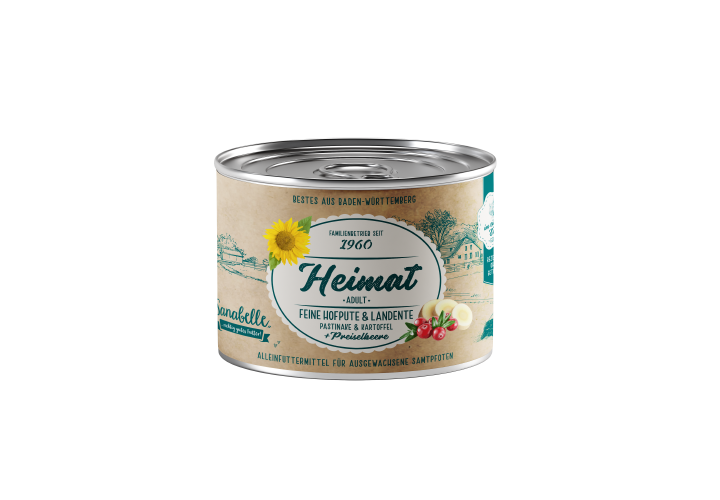 Sanabelle Katzen-Nassfutter Heimat Adult Feine Hofpute & Landente